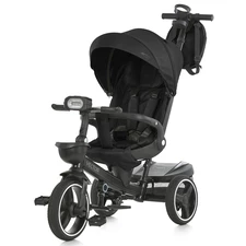 Детский трехколесный велосипед ME 1162 VECTOR Black, с ручкой